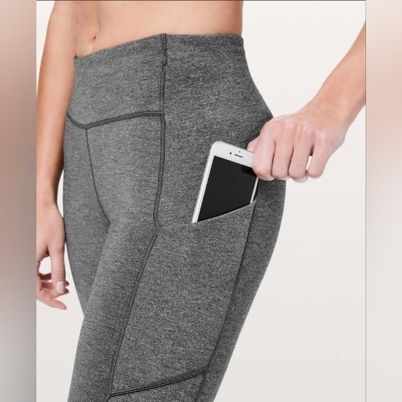 Lululemon size 4 Speed Up Tight *28" heathered black - Picture 9 of 15